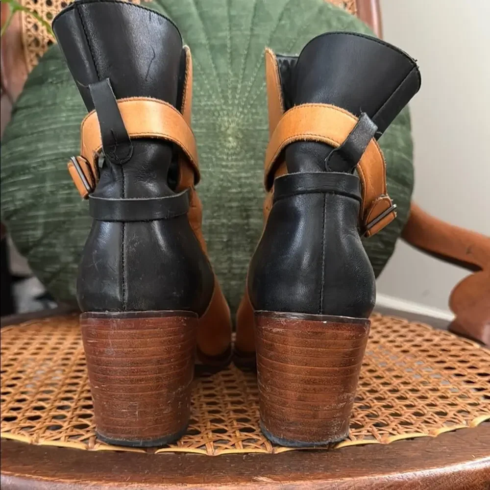 Wolverine 1000 Mile by Samantha Pleet Bonny Black & Tan Leather Boots - Picture 3 of 8